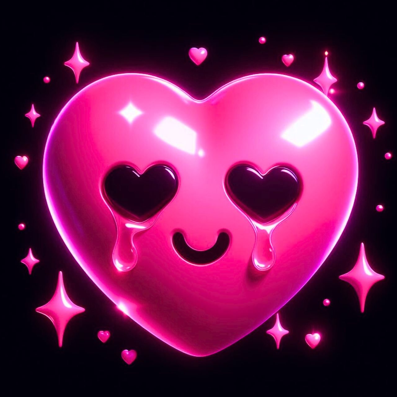 [689+] Pink Heart Emoji DP for WhatsApp, FB & Instagram 2024