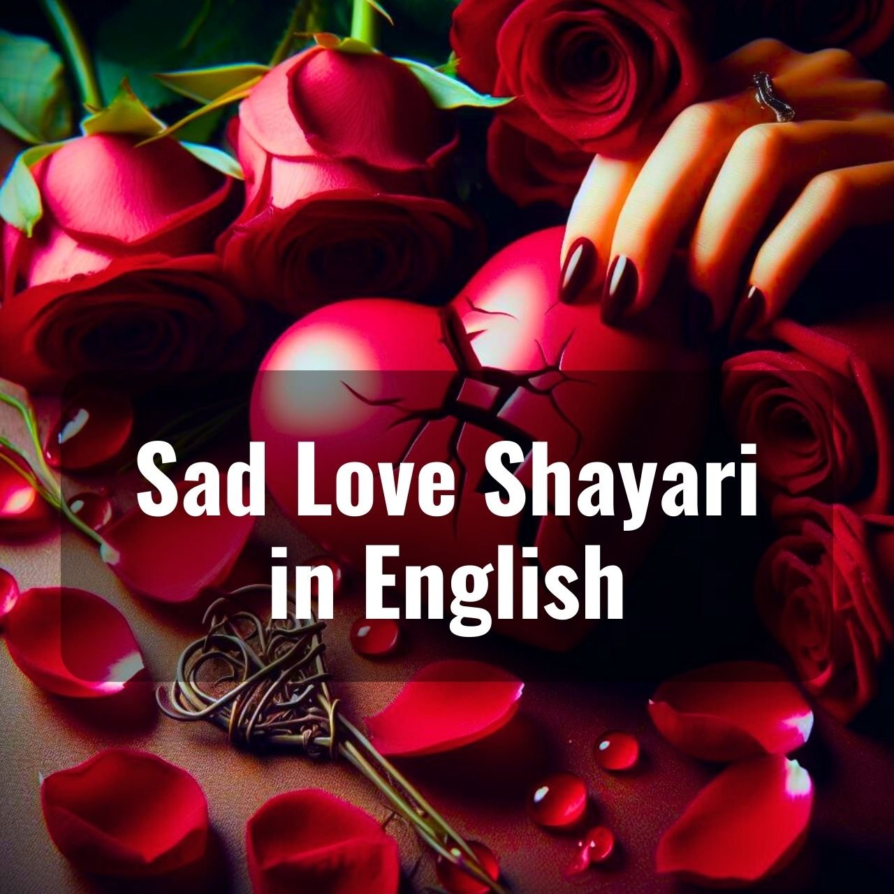 Sad Love Shayari in English with Images WhatsApp Status