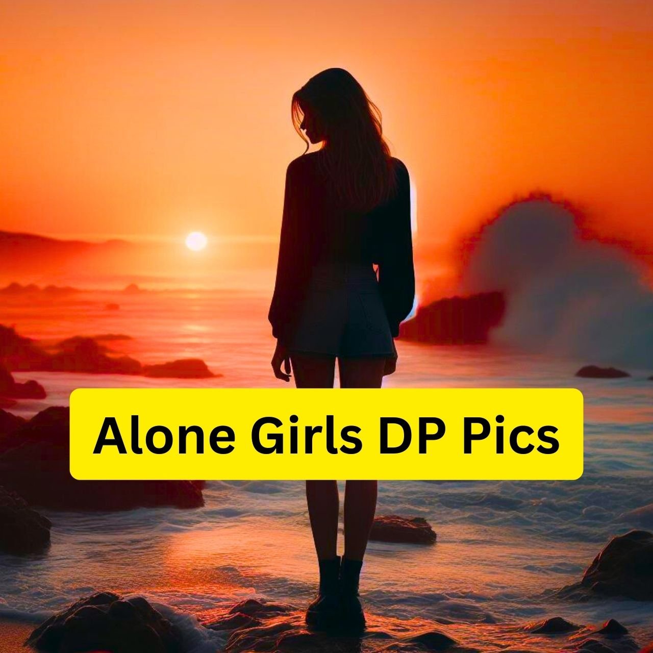 Alone Girl DP for WhatsApp, FB & Instagram Profile Pics 2024