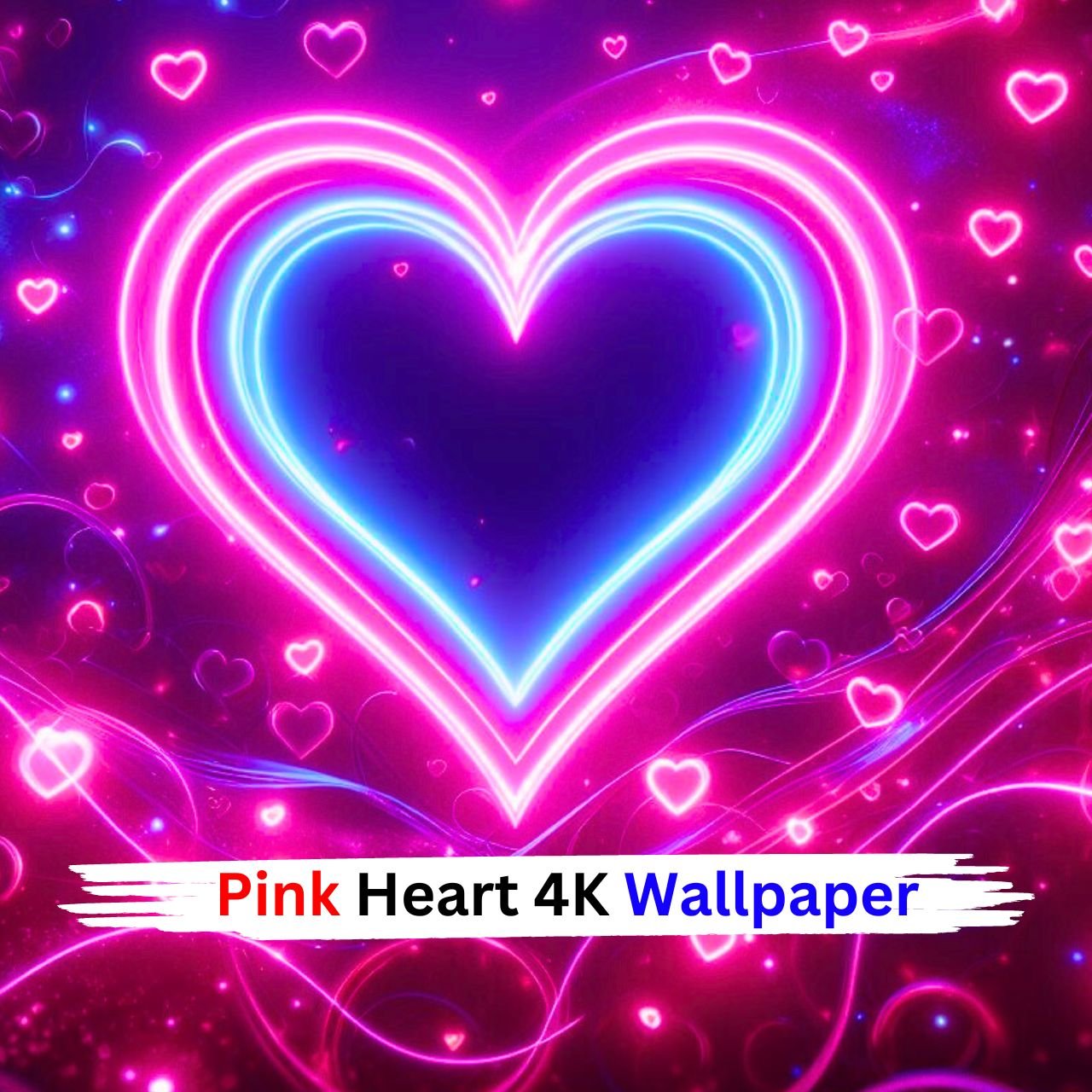 [84+] Pink Heart Wallpaper 1080p, 2K, 4K, 5K, Aesthetic HD New 2024