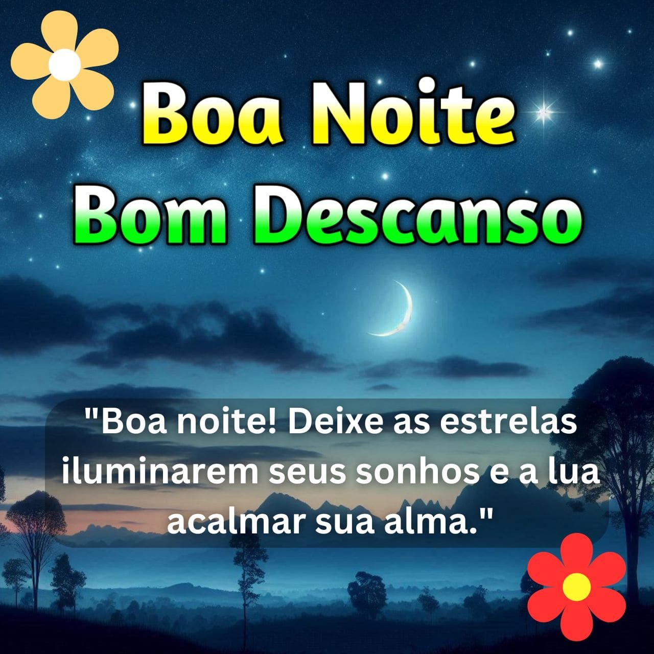 [1073+] Boa Noite Bom Descanso para Mensagens, Frases e Imagens Gratis 2024