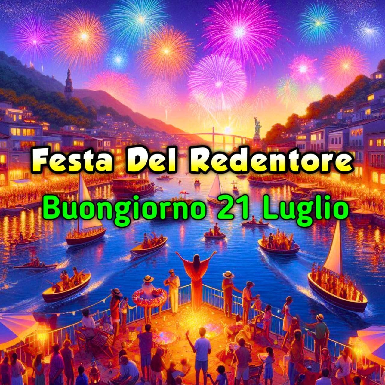 [1064+] Buongiorno Festa del Redentore Immagini Domenica 21 Luglio 2024