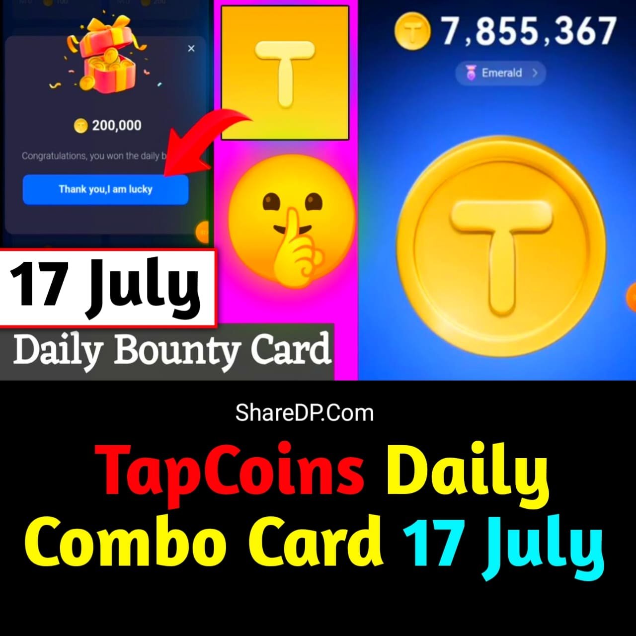 Today TapCoins 17 July Combo – 100% Working