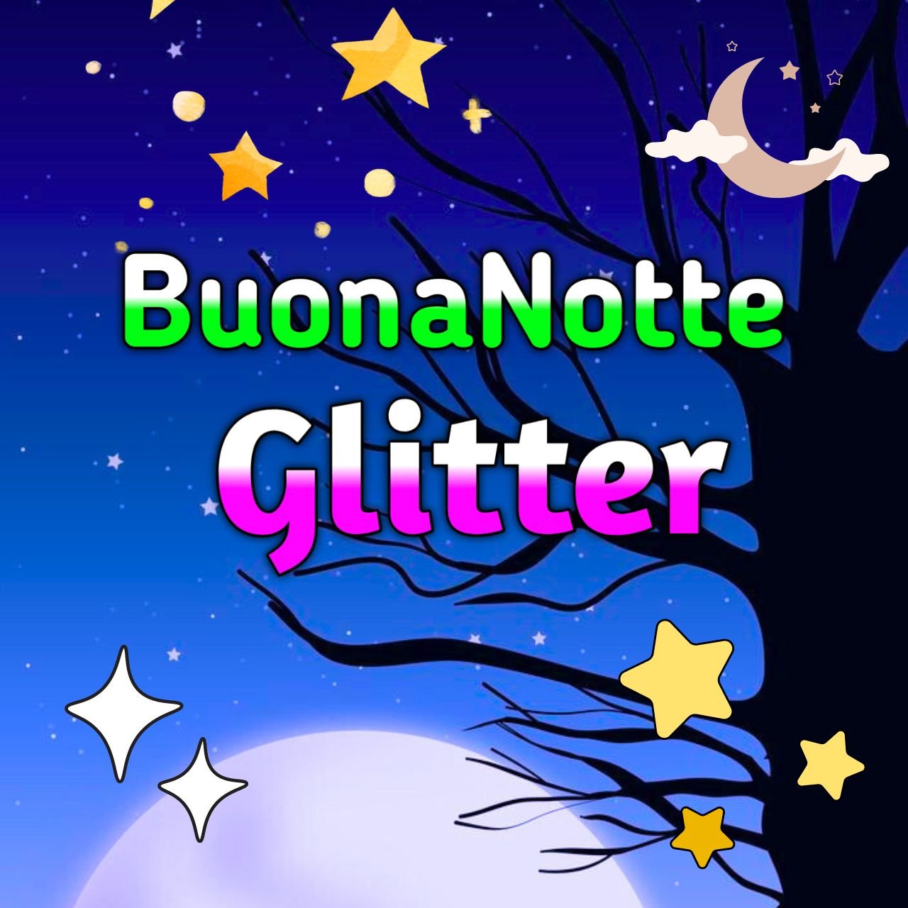 [686+] Buonanotte GIF Glitter Gratis (Nuove 2024)