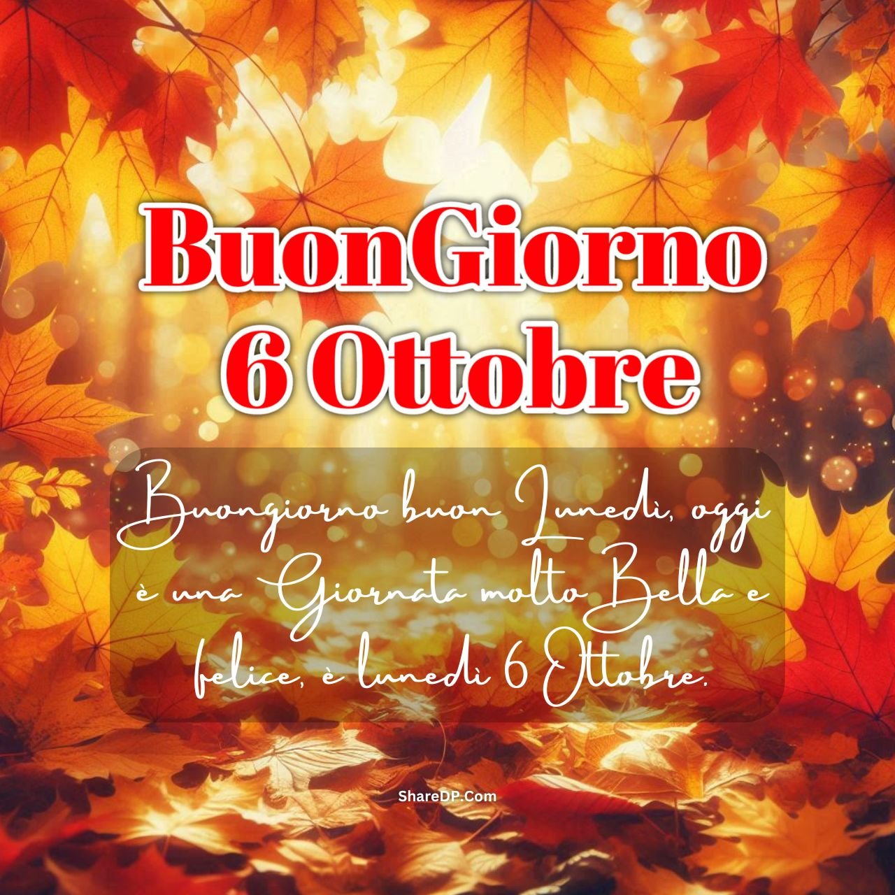 [999+] Buongiorno 6 Ottobre Immagini, GIF Nuove Gratis {Buon Domenica 2024}