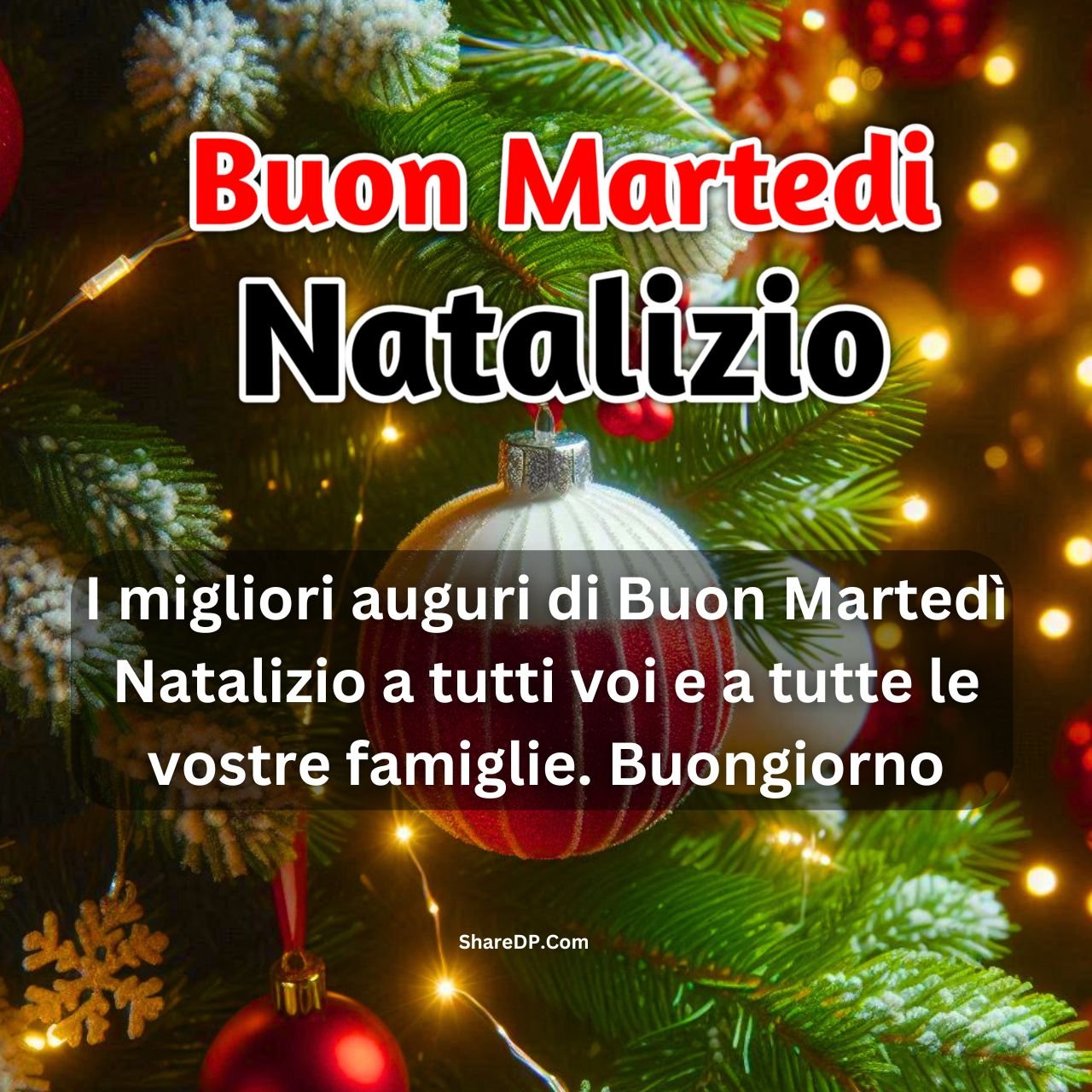 [100+] Buon Martedì Natalizio Immagini, GIF, Frasi Nuove Gratis 2024