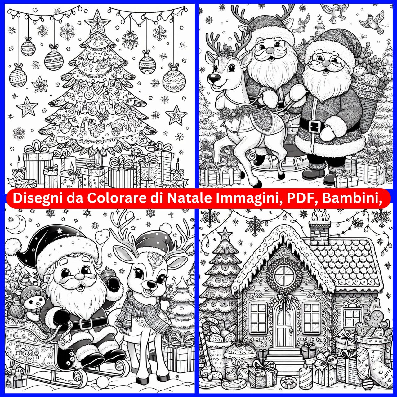 [499+] Disegni da Colorare di Natale Immagini, PDF, Bambini, GIF Nuove Gratis 2024