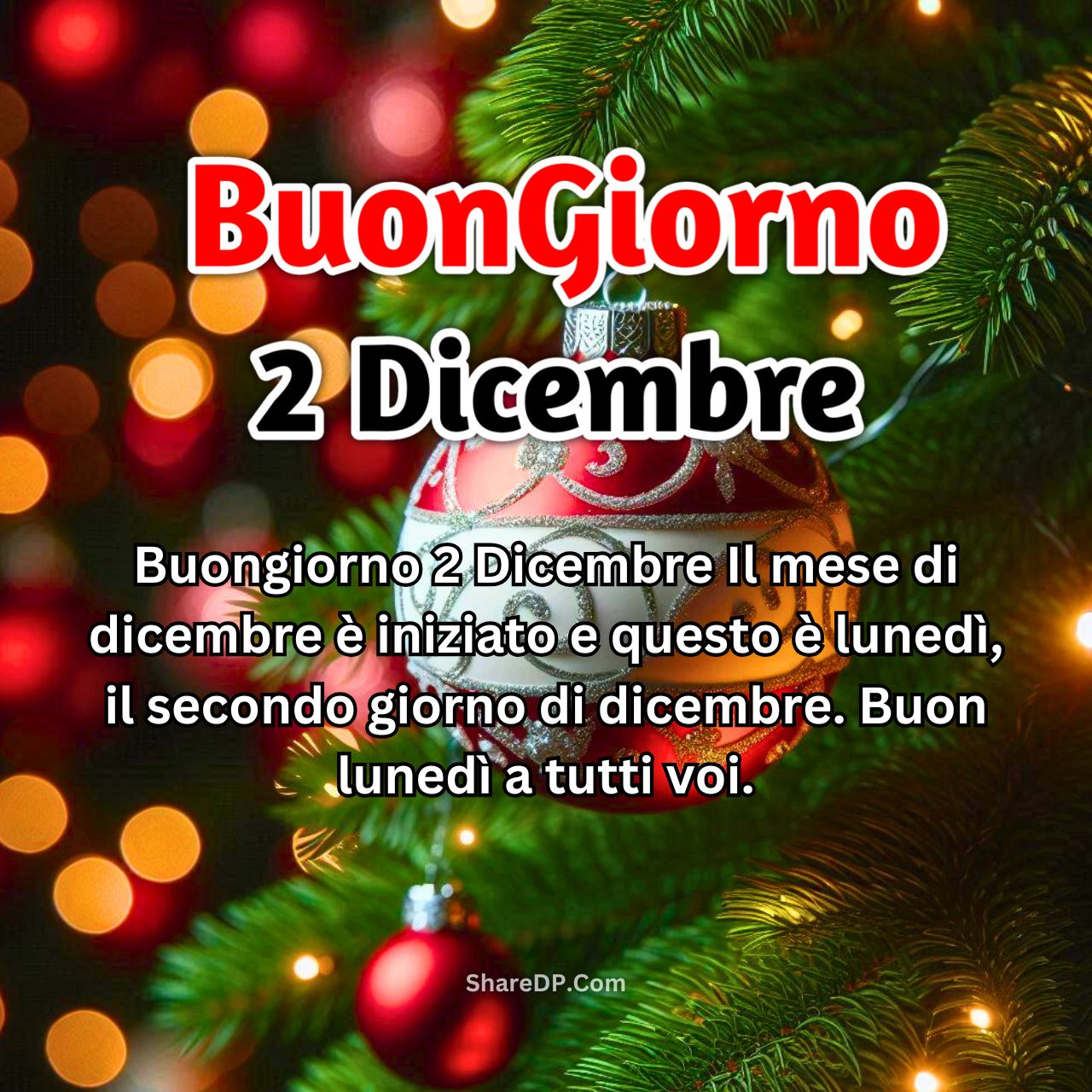 [299+] Buongiorno 2 Dicembre Immagini, GIF, Frasi Nuove Gratis {Buon Lunedì 2024}