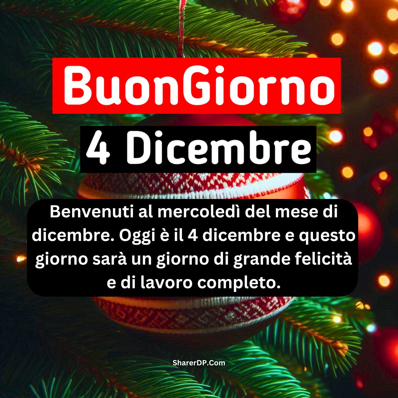 [199+] Buongiorno 4 Dicembre Immagini, GIF, Frasi Nuove Gratis {Buon Mercoledì 2024}