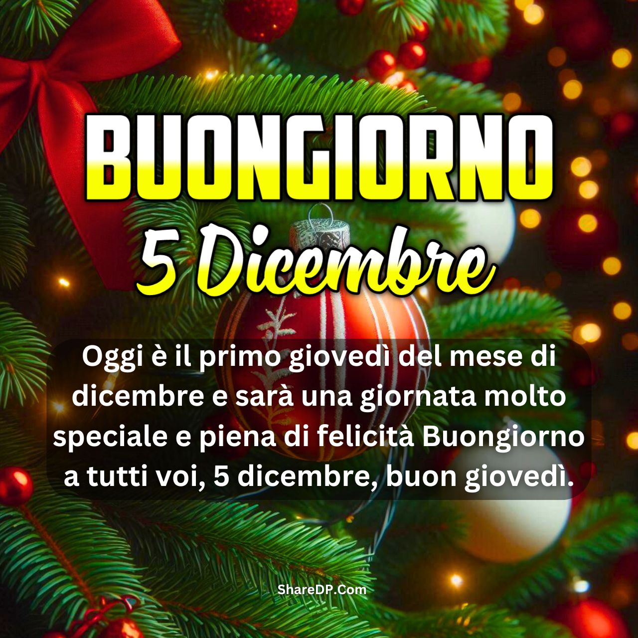 [199+] Buongiorno 5 Dicembre Immagini, GIF, Frasi Nuove Gratis {Buon Giovedì 2024}