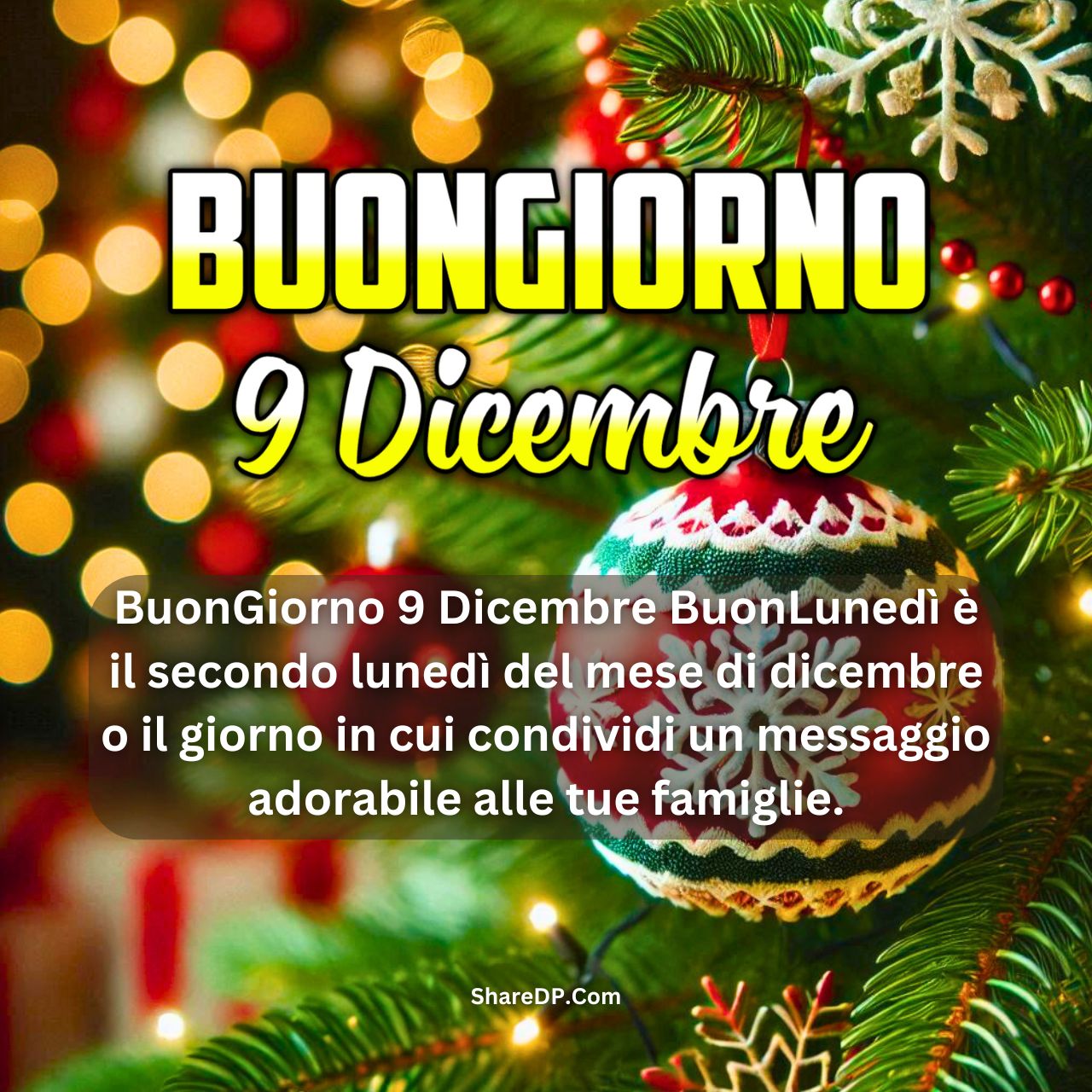 [199+] Buongiorno 9 Dicembre Immagini, GIF, Frasi Nuove Gratis {Buon Lunedì 2024}