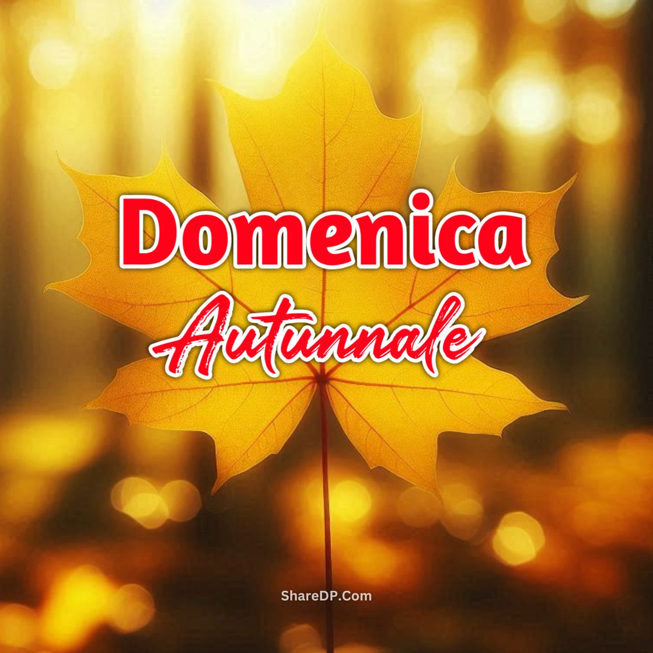 Buona Domenica Autunnale Immagini, GIF, Frasi Nuove Gratis 2025