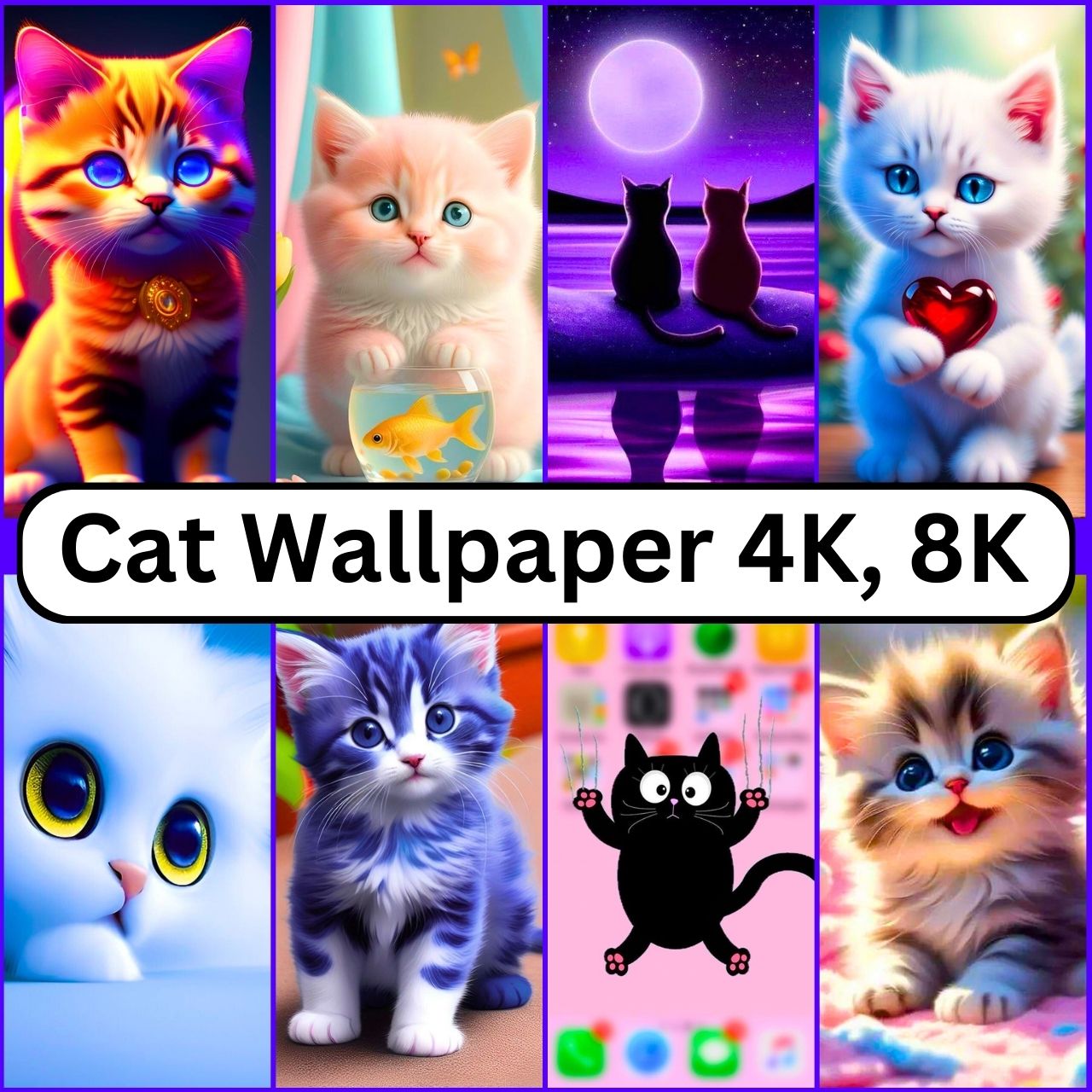 Cat Wallpaper 4K, 8K, HD, 1080p Aesthetic Free 2026