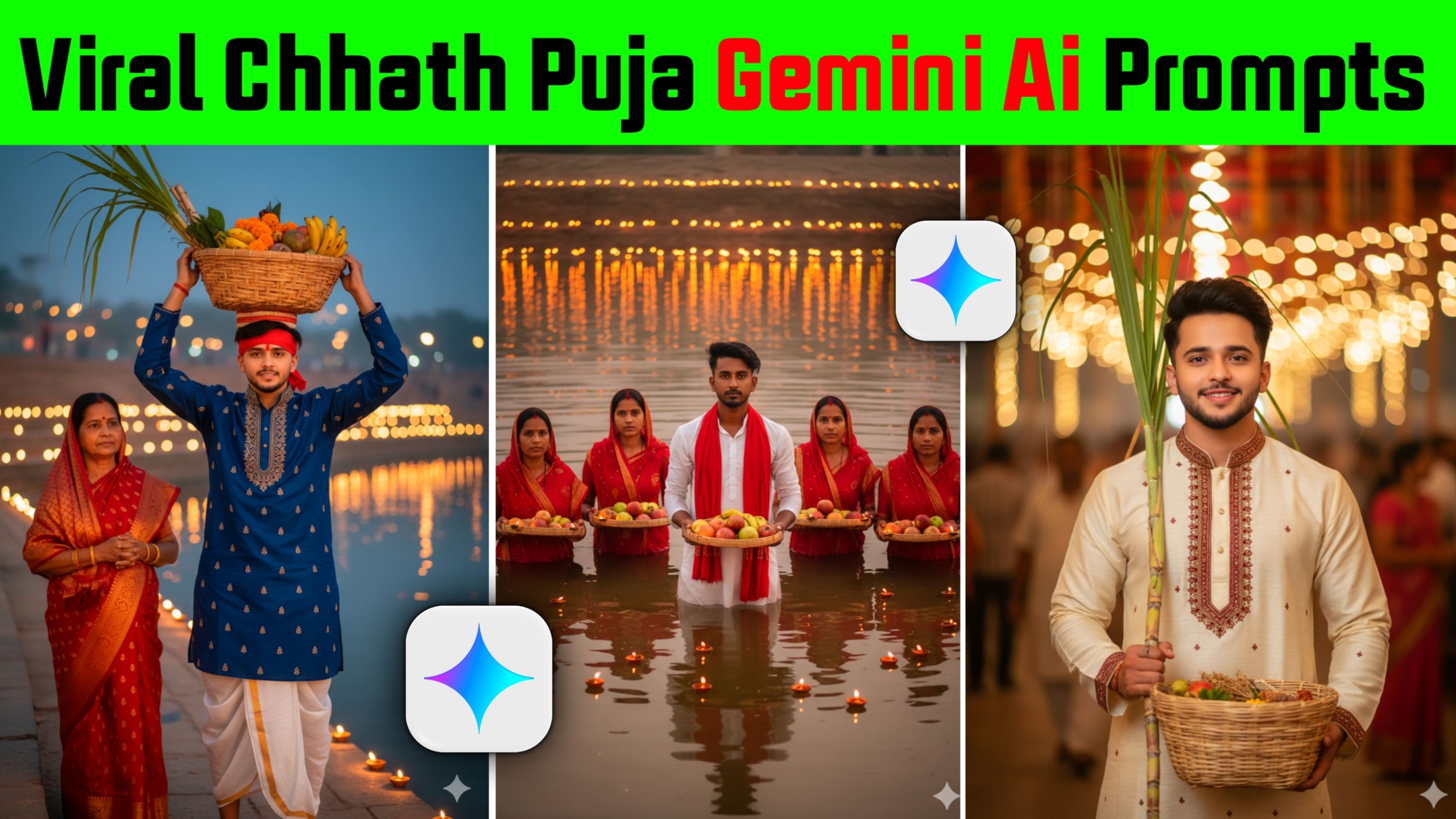 Chhat Puja Photo Editing Google Gemini Prompt 2025, Gemini Chhat Puja Ai Photo Editing Prompt 2025