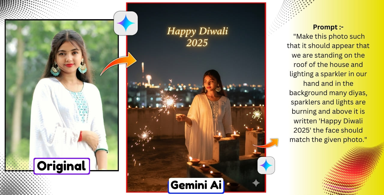 Gemini Ai Editor Diwali Prompts for Girl