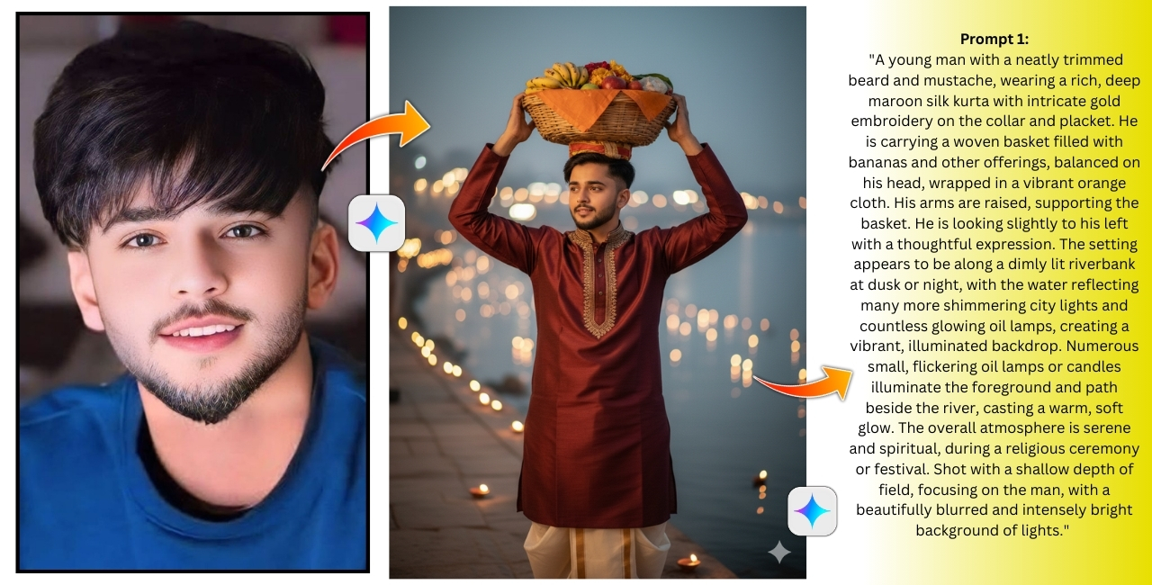 Instagram Viral Chhath Puja Photo Editing Prompts, Google Gemini AI Chhath Parv Editing Tutorial