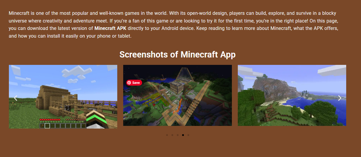 Minecraft APK Pocket Edition v1.21.120.21 Direct Download Free