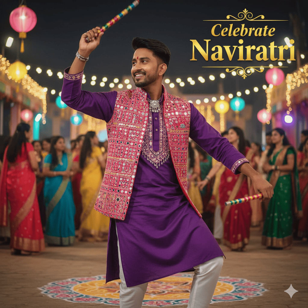 Navratri Ai Photo Editing Google Gemini Prompt Boy
