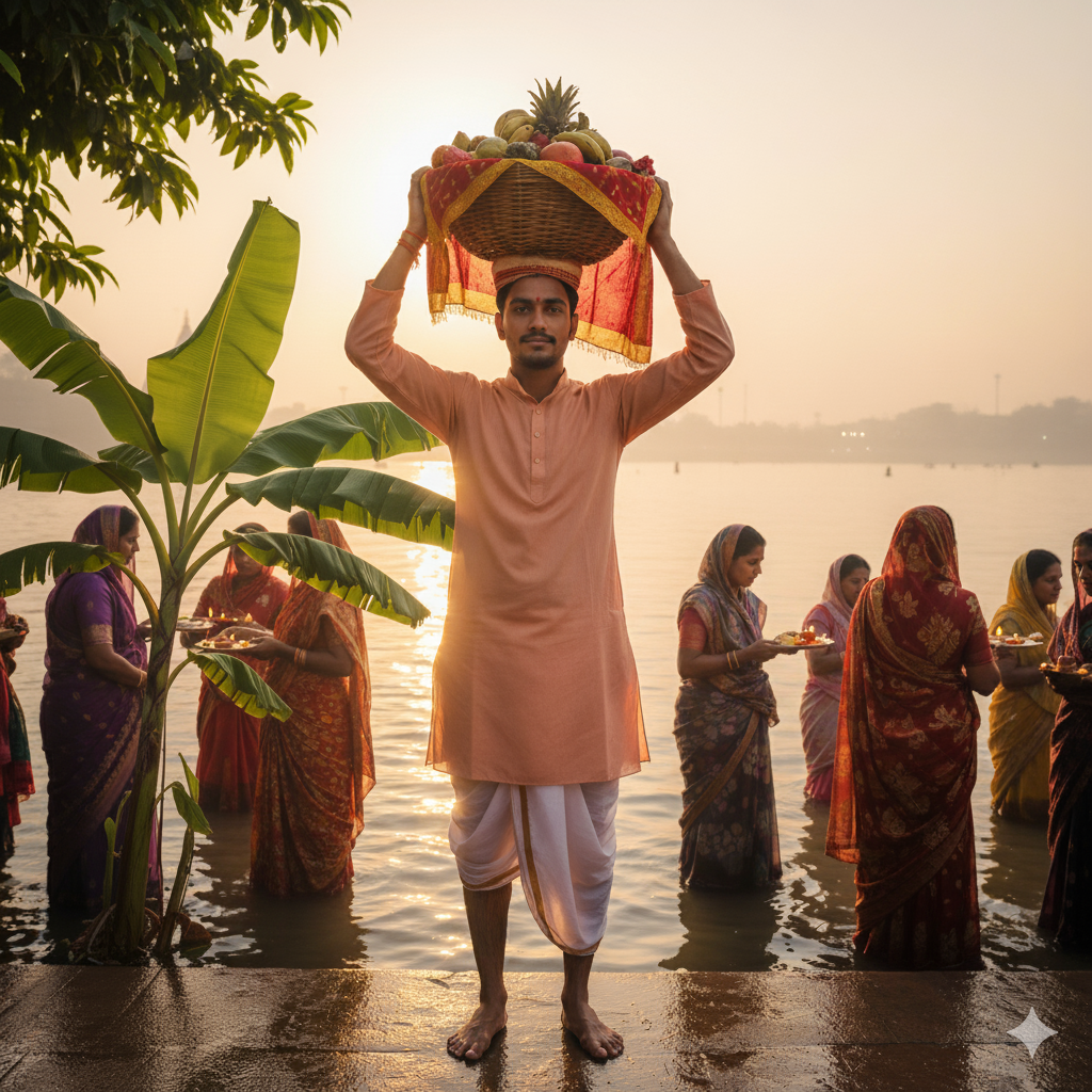 Viral Chhath Puja Photo Editing Prompt, Google Gemini AI Chhath Parv Editing Tutorial