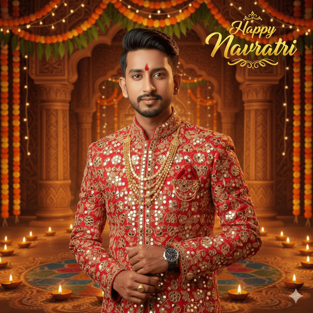 navratri couple prompt for gemini