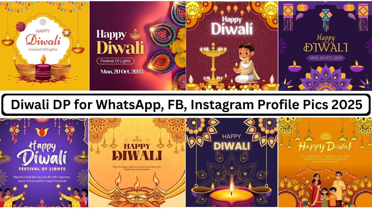 Diwali DP for WhatsApp, FB, Instagram Profile Pics 2025