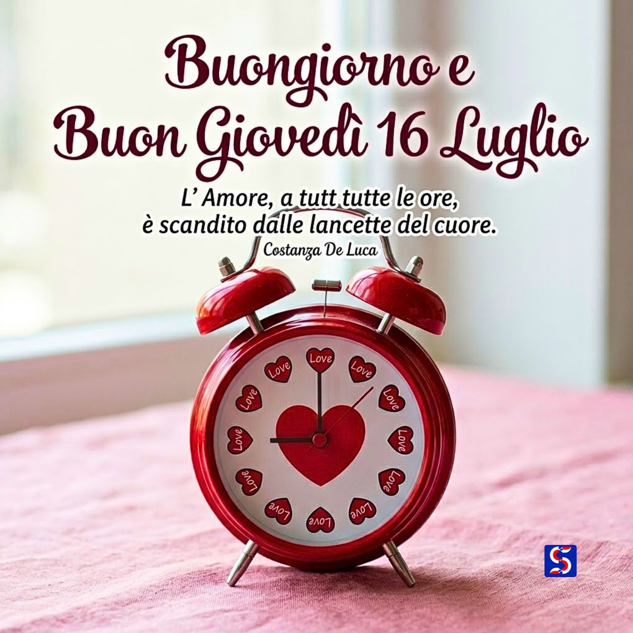 Buongiorno e buon giovedì 16 luglio immagini nuove e frasi motivazionali per WhatsApp con sfondo luminoso e positivo