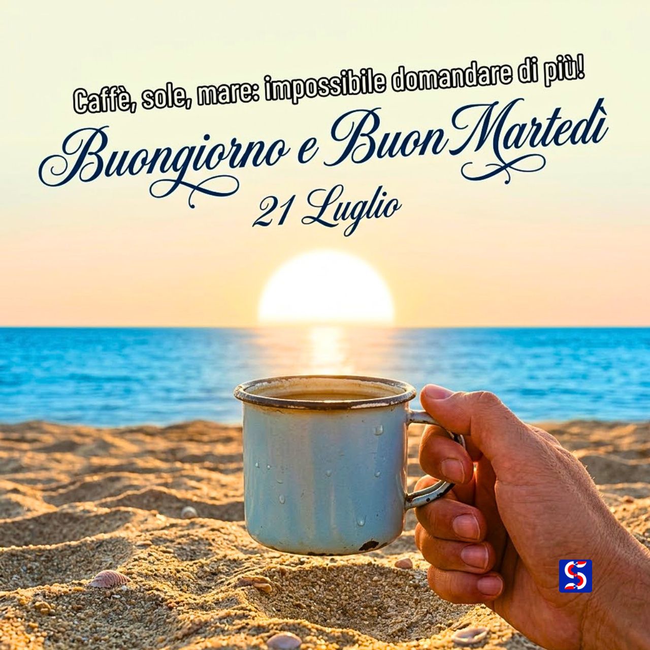 Buongiorno e buon martedì 21 luglio immagini nuove foto luminose con auguri positivi e paesaggi sereni