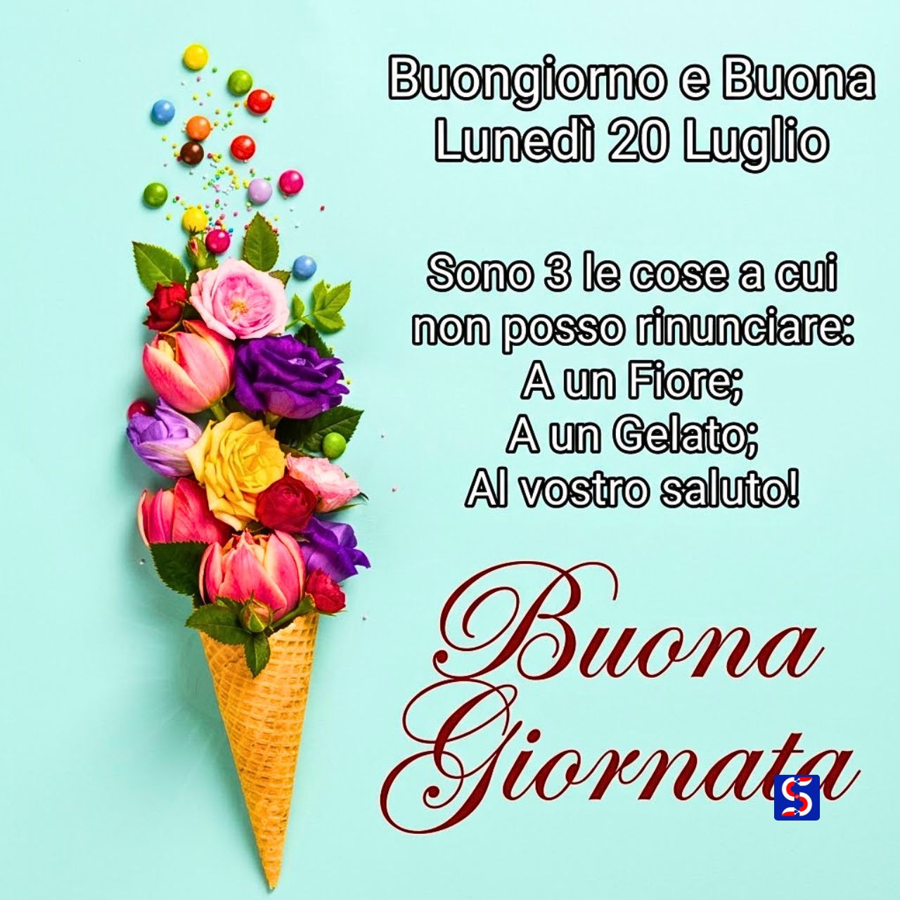 Buongiorno e Buon lunedì 20 Luglio immagini nuove e gif divertenti da condividere
