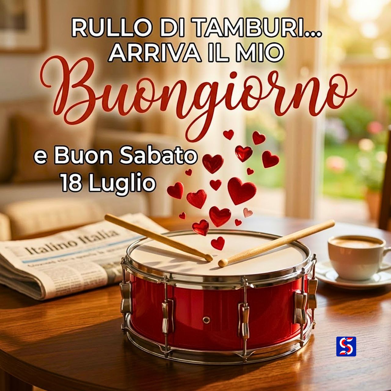 Buongiorno e buon sabato 18 luglio immagini nuove colorate per WhatsApp con auguri positivi e paesaggi sereni